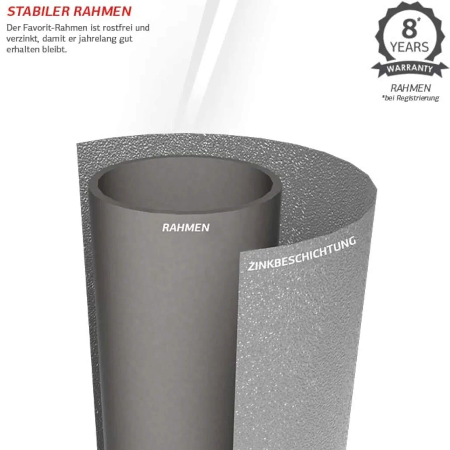 Berg Trampolin Favorit inkl. Sicherheitsnetz Comfort