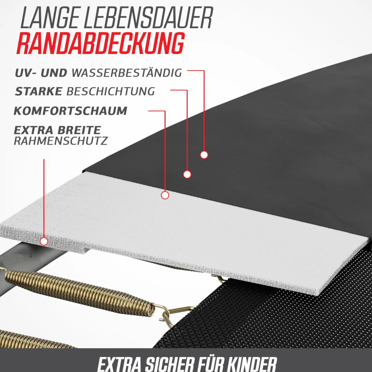 Berg Trampolin Favorit inkl. Sicherheitsnetz Comfort