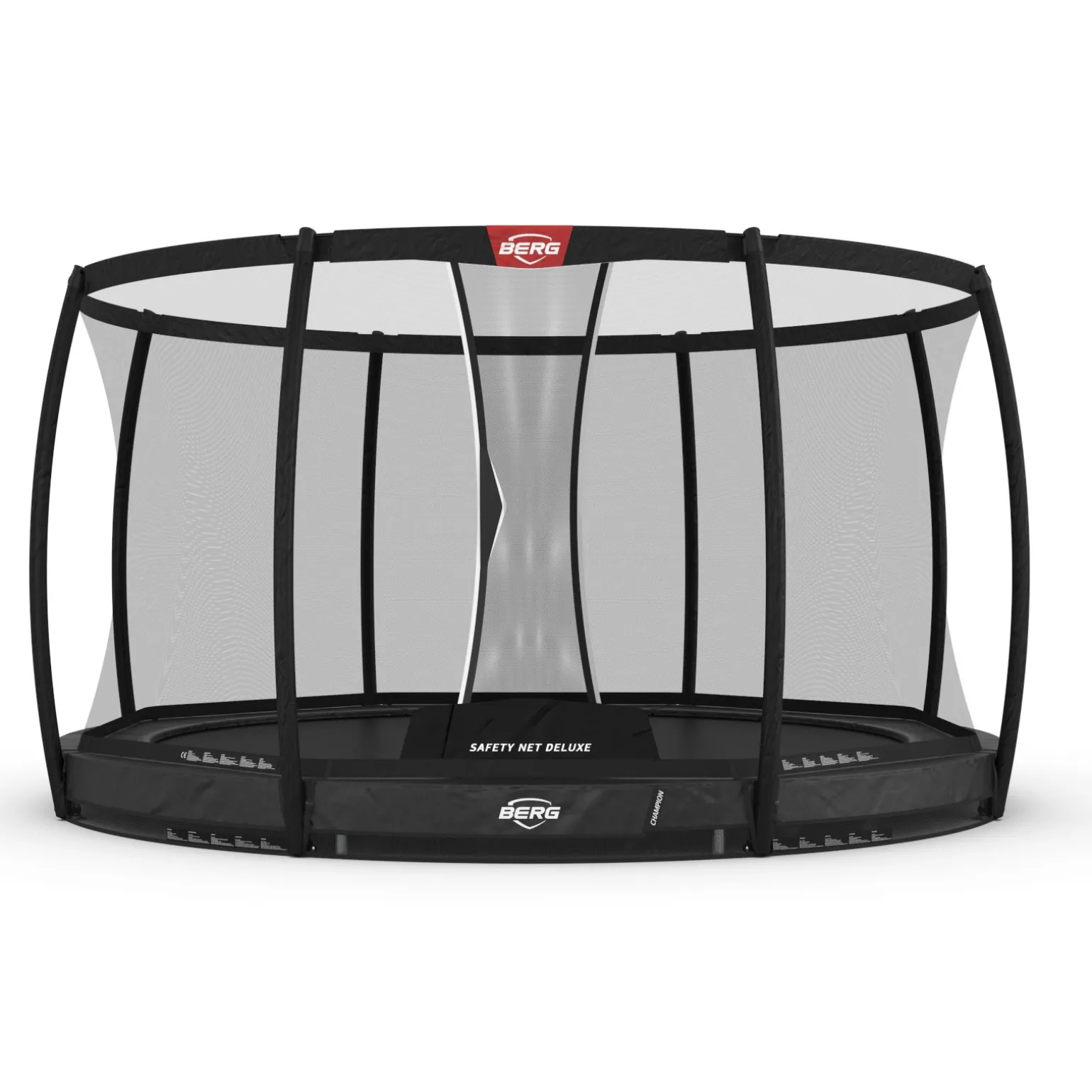 Berg Trampolin InGround Champion inkl. Sicherheitsnetz Deluxe AirFlow Pro