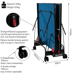 Donic-Schildkröt Indoor-Tischtennisplatte SpaceTec