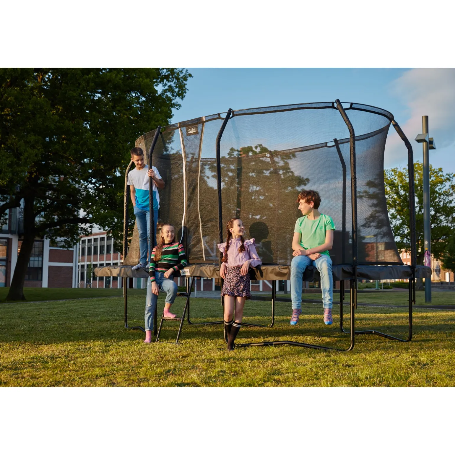 Salta Trampolin Premium Black rechteckig