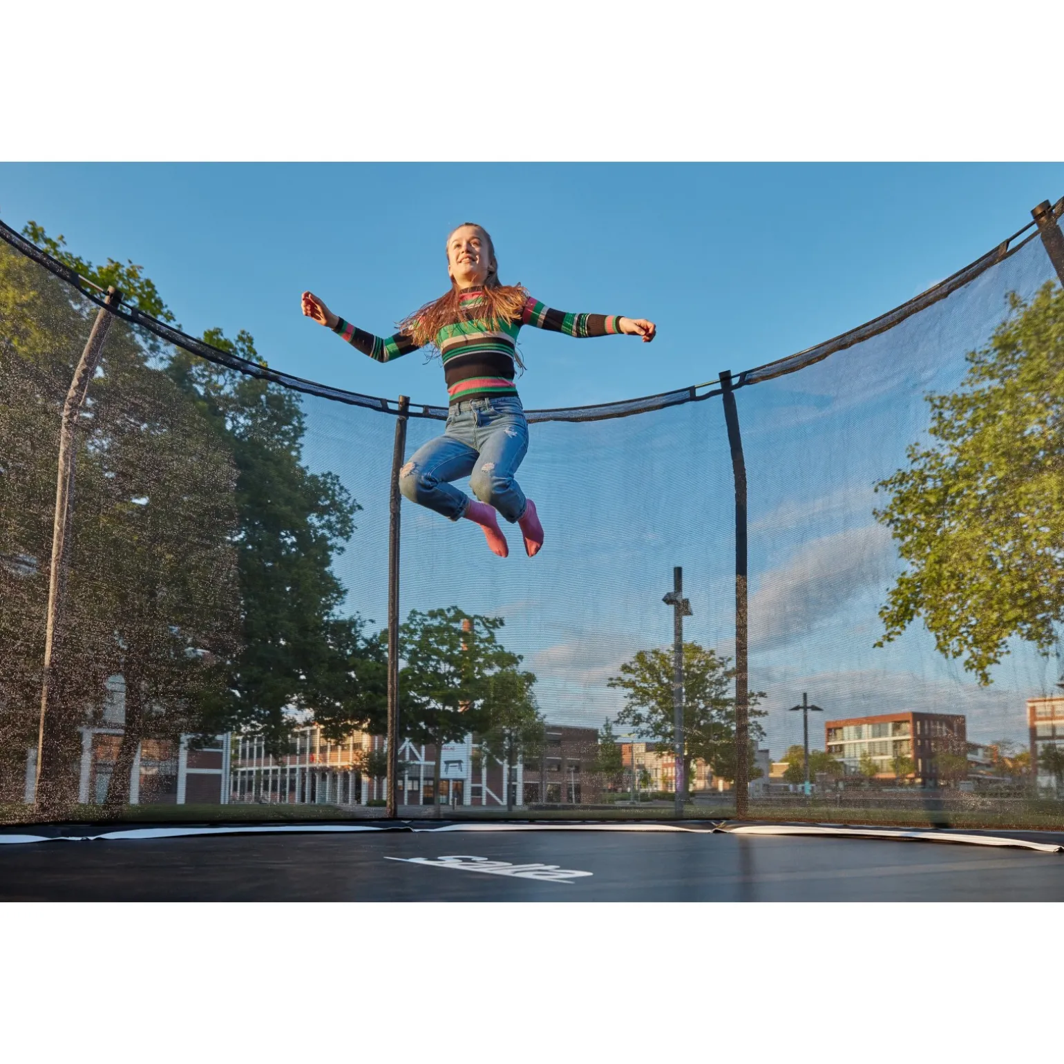 Salta Trampolin Premium Black rechteckig