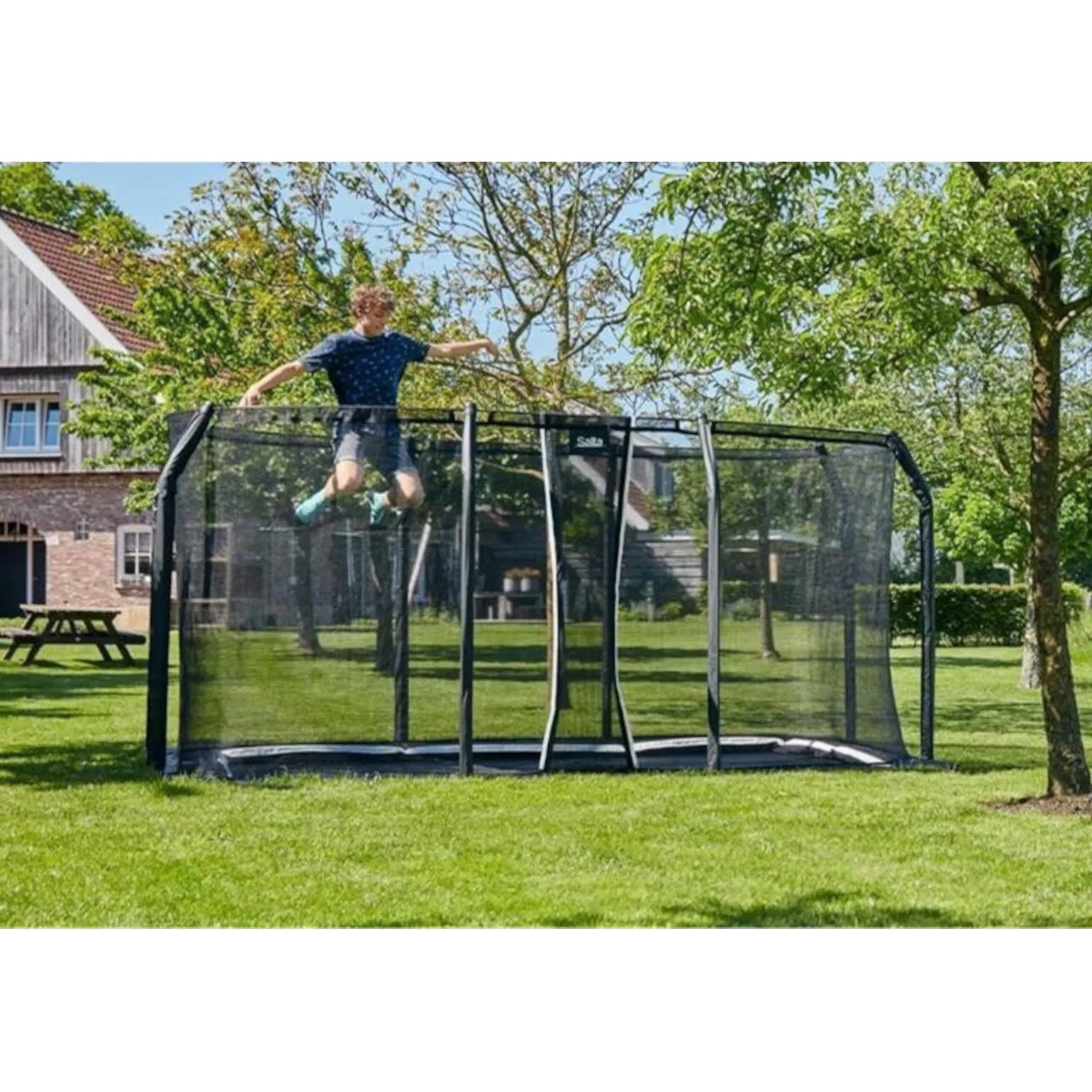 Salta Trampolin Royal Baseground rechteckig inkl. Netz