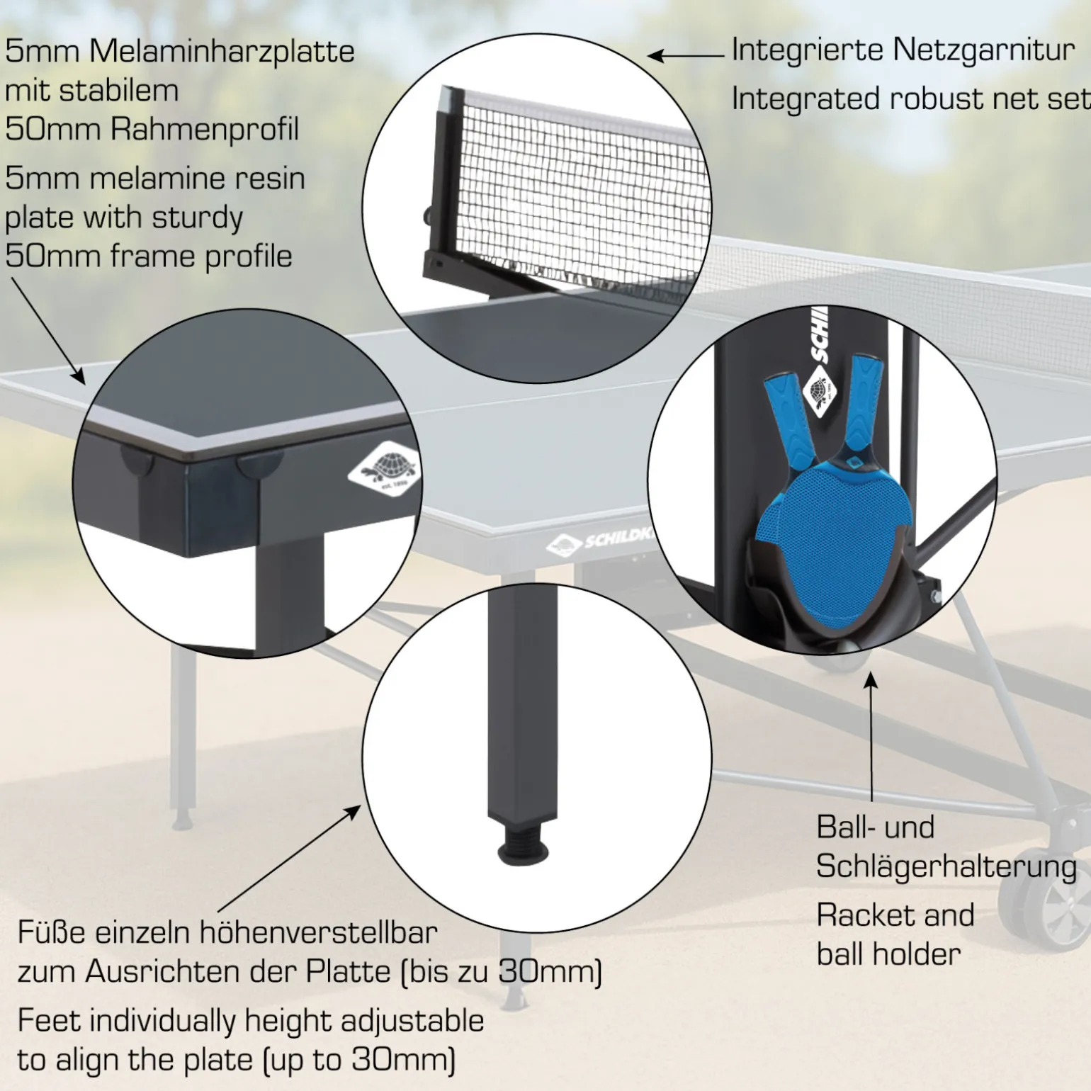 Schildkröt Outdoor Tischtennisplatte PowerTec