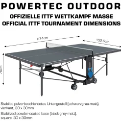Schildkröt Outdoor Tischtennisplatte PowerTec